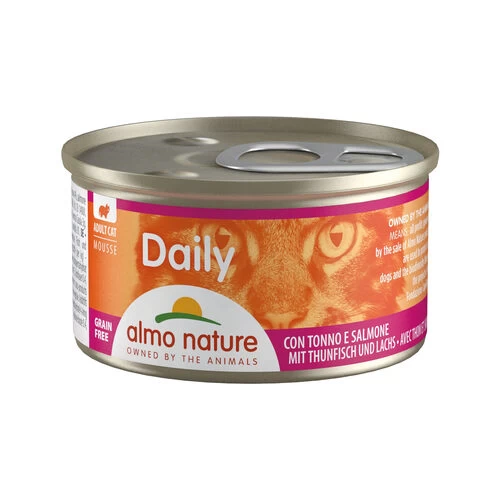 Almo Nature Daily Menu Mousse Katzenfutter - Dosen - Thunfisch Und Lachs